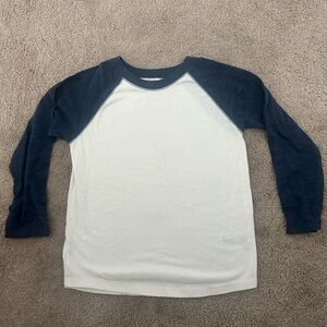 Garanimals Navy and White Long Sleeve Raglan Tee